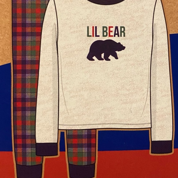 Dearfoams White and Plaid Pajama Sets - Picture 1 of 3